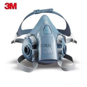 3M 7502硅胶半面型防护面罩（中号） 