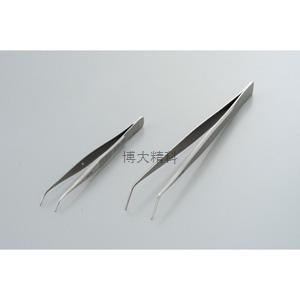 AS ONE No.4 顶端弯曲尖细无钩镊子100mm 