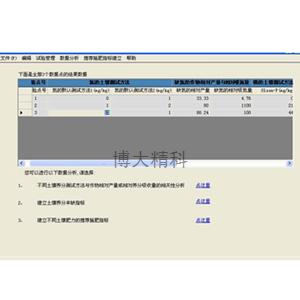 FX3414土肥站肥效体系指标建立系统软件 