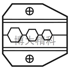 1PK-3003D10同轴口模HEX.255