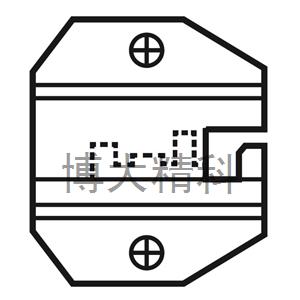 1PK-3003D11网络口模8P/RJ45卡键型(不含AMP)