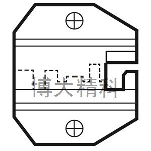 1PK-3003D16电话口模4P2C/4P4C RJ22