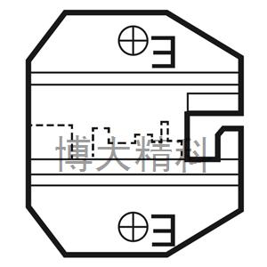 1PK-3003D17网络口模RJ50/10P10C