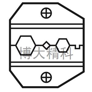 1PK-3003D3 同轴口模HEX.068 1PK-3003D3 同轴口模HEX.068