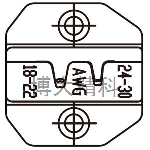 1PK-3003D36裸连续端子口模AWG30-24/22-18 1PK-3003D36裸连续端子口模AWG30-24/22-18