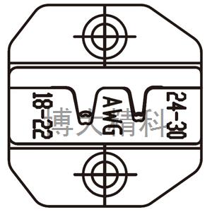 1PK-3003D36裸连续端子口模AWG30-24/22-18