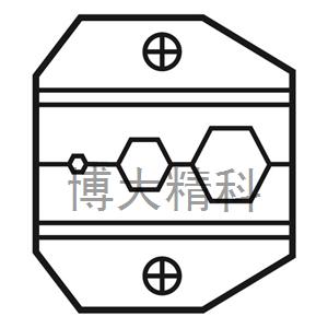 1PK-3003D8同轴口模HEX.068 1PK-3003D8同轴口模HEX.068