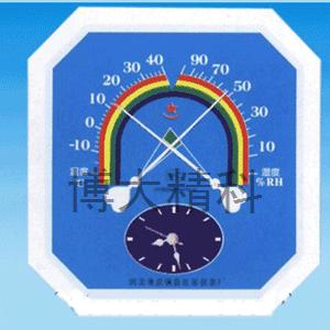 WS—A2小八角带钟温湿度表 